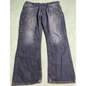 Axel Brand Mens Treadwell Relaxed Straight Leg Jeans Blue Medium Wash 36x32